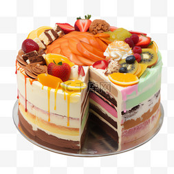 美味蛋糕元素立体免抠图案