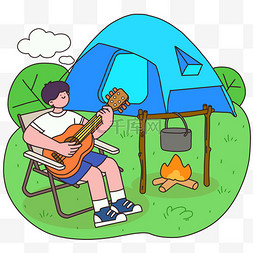 帐篷户外图片_夏季户外野营设计图