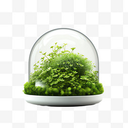 绿植盆栽元素立体免抠图案
