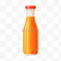 果汁立体图片_果汁瓶子元素立体免抠图案