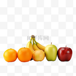 香蕉橙子图片_香蕉橙子元素立体免抠图案