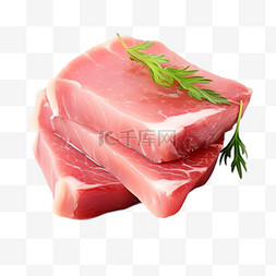 立体块图片_肉块食物元素立体免抠图案