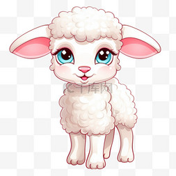 羊羔绒被图片_绵羊羊羔元素立体免抠图案