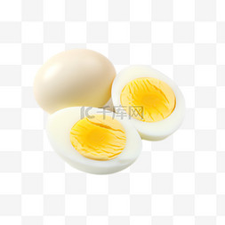 鸡蛋蛋黄图片_鸡蛋蛋黄元素立体免抠图案