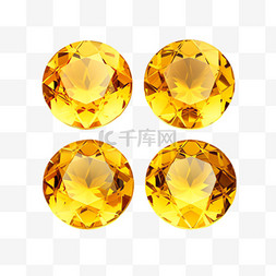 金色钻石图片_金色钻石元素立体免抠图案
