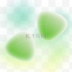 绿色渐变端午节粽子装饰png图片
