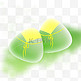 绿色渐变系带端午节粽子装饰png图片
