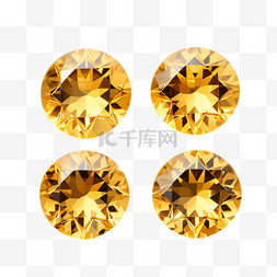金色钻石图案图片_金色钻石元素立体免抠图案