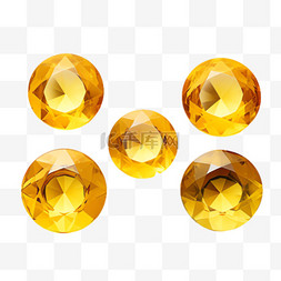 金色钻石图片_金色钻石元素立体免抠图案
