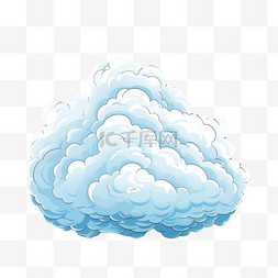 云朵写实图片_卡通云朵元素立体免抠图案
