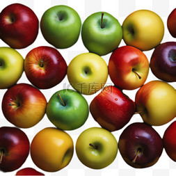 拿水果的姑娘图片_苹果水果元素立体免抠图案