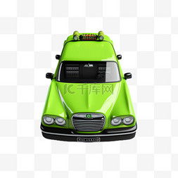 汽车写实图片_绿色汽车元素立体免抠图案