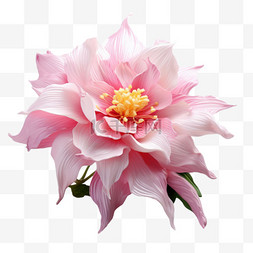 粉色花朵元素立体免抠图案