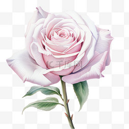 粉色玫瑰元素立体免抠图案