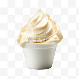 原味海绵蛋糕图片_原味冰淇淋元素立体免抠图案