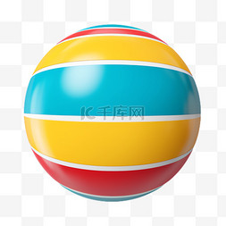 彩色圆球元素立体免抠图案