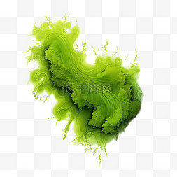 绿色水草图片_绿色水草元素立体免抠图案