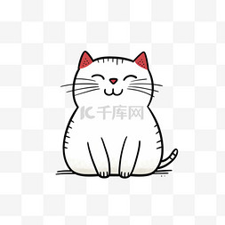 卡通猫咪装饰图案图片_卡通猫咪元素立体免抠图案