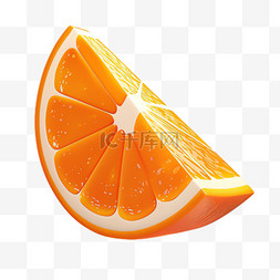 阿狸生日图案图片_橙子水果元素立体免抠图案