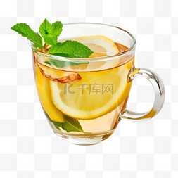 夏日一杯冷饮柠檬茶设计
