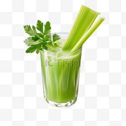 健康蔬菜汁元素立体免抠图案