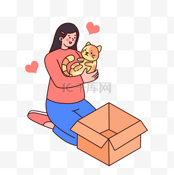 宠物领养图片素材宠物领养猫猫免抠元素