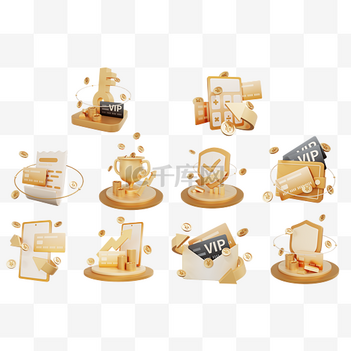 企业宣传icon设计素材-企业宣传icon模板设计-海报C4D图片下载-千库网