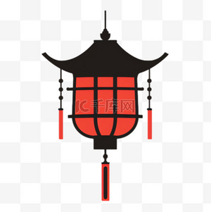 国风灯笼真实元素立体免抠图案素材图片免费下载-千库网