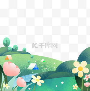 绿色卡通图片-绿色卡通图片素材免费下载-千库网