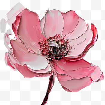 油彩画　【花】　抽象 手绘抽象风格玫瑰花油画下载-编号32437860--我图网