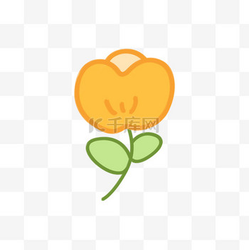 元旦简笔画图片素材春天花朵植物卡通蜡笔彩色简笔画涂鸦设计