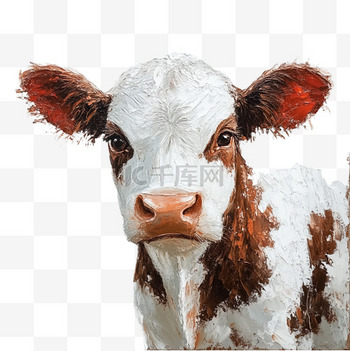 肉質画【牛】油彩画 油画牛图片-油画牛图片素材免费下载-千库网