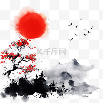 抽象风景油画图片_现代科技_金融科技-图行天下素材网