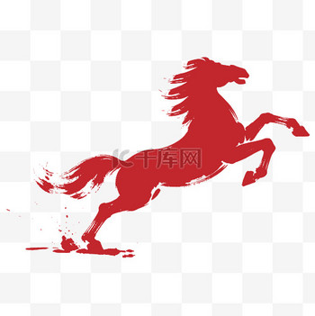 2026马年春节红色创意骏马16设计图