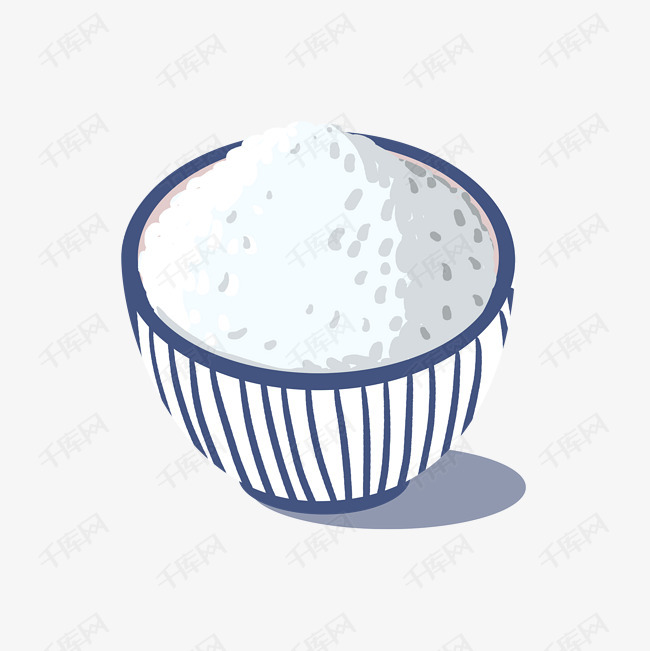 手绘卡通美味米饭