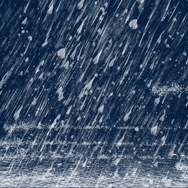 雨滴雨点清新元素