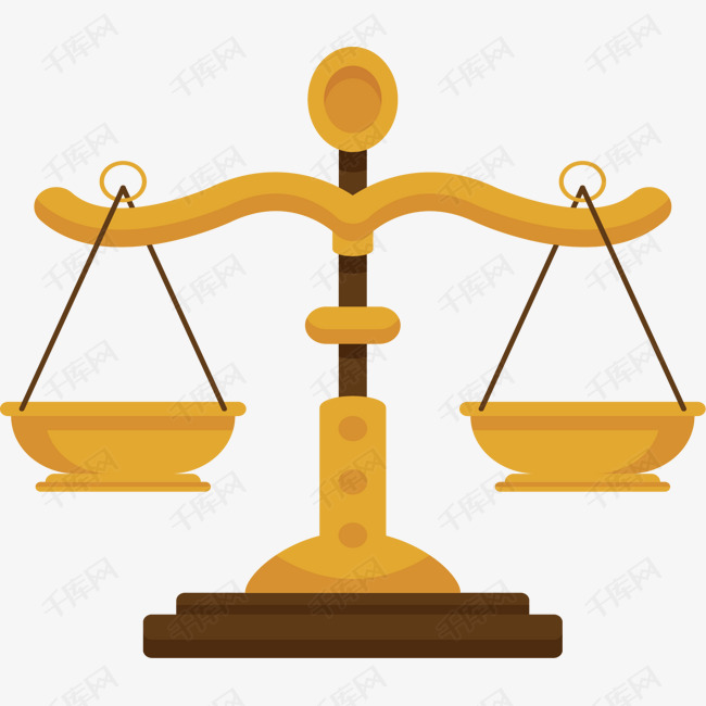 卡通天平矢量图下载