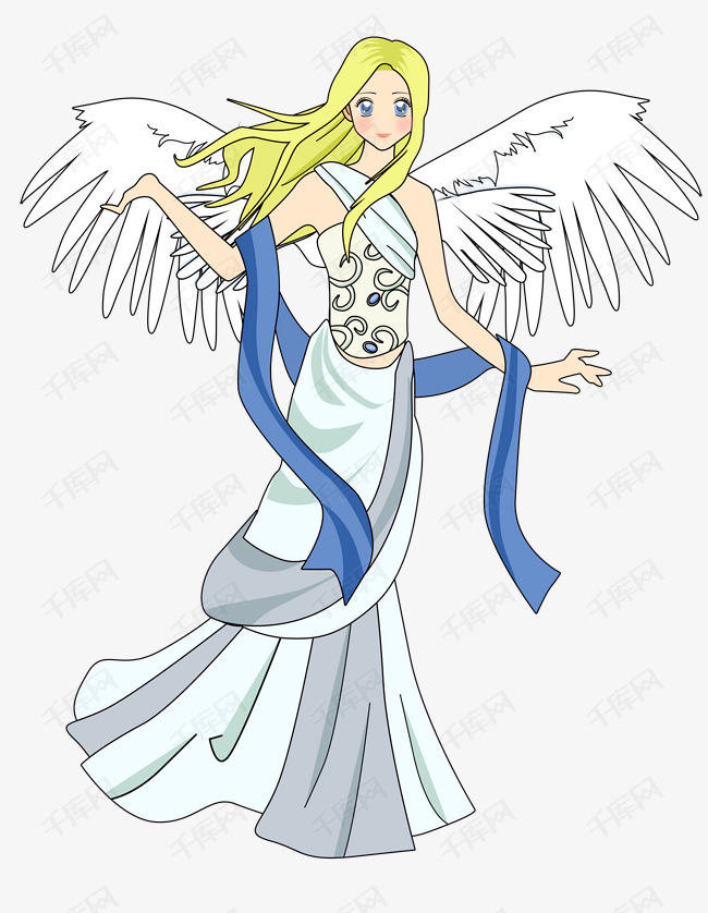 视觉冲击素材  中国风原创  恶魔和天使  动漫天使