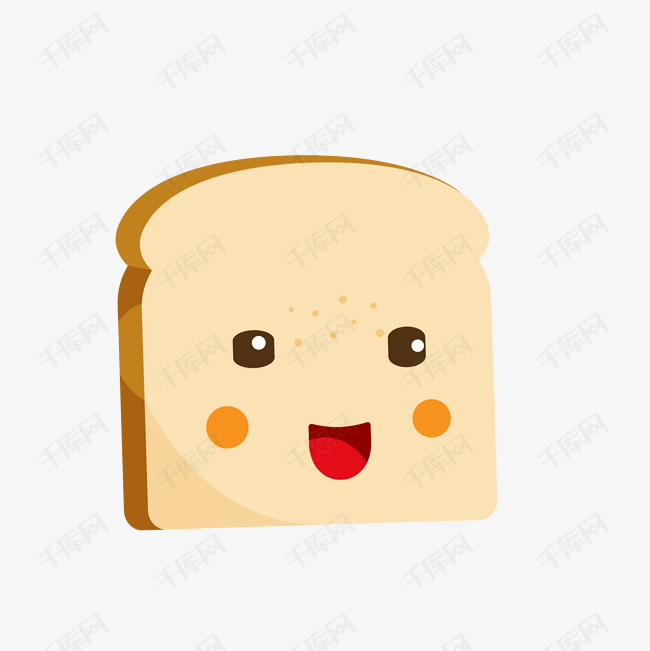 吐司面包矢量插画