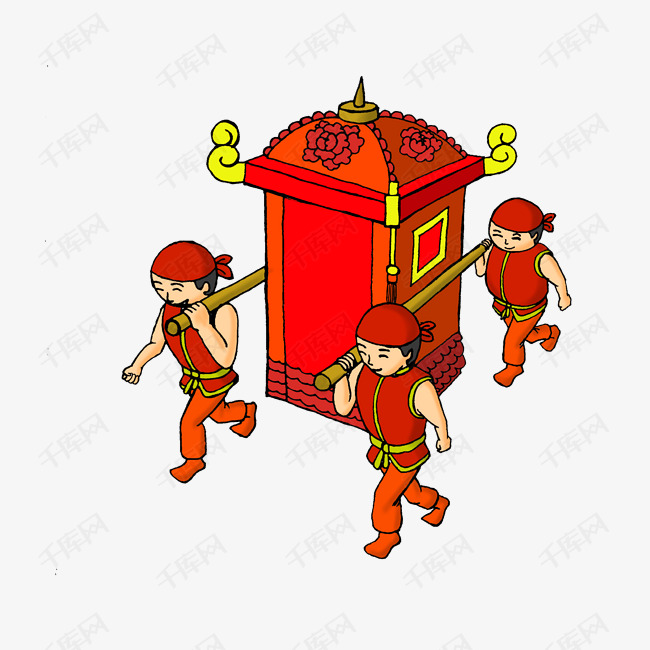 中式婚礼之抬花轿