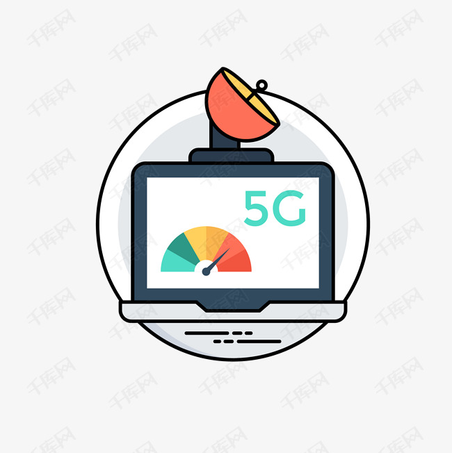 5G信号互联网矢量图标