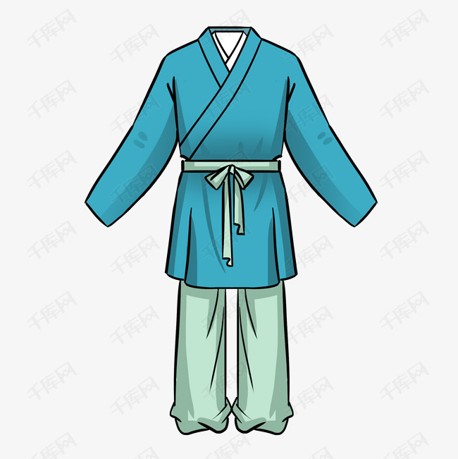 古装老百姓服饰插画