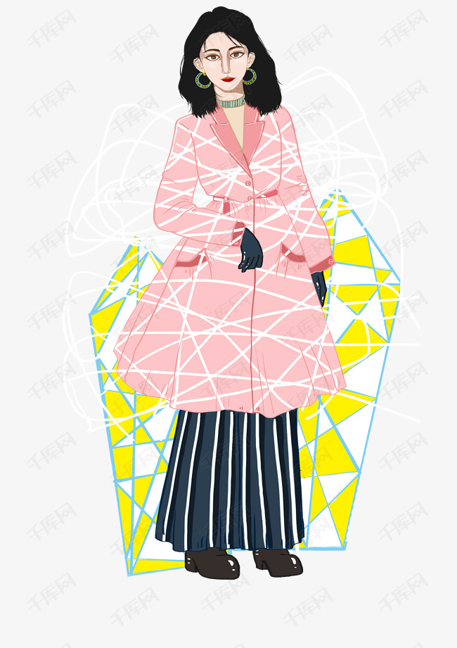 时尚女士秋装波普风卡通人物