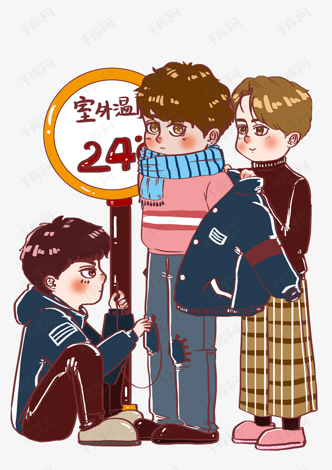 冬季保暖之家人给买的厚重冬装卡通人物