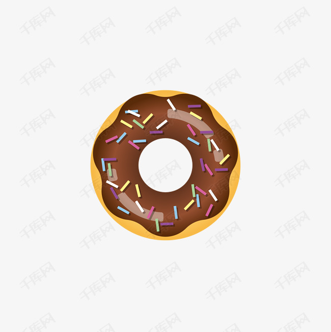 卡通面包圈矢量图下载的素材免抠甜甜圈糕点甜点卡通面包圈卡通插图