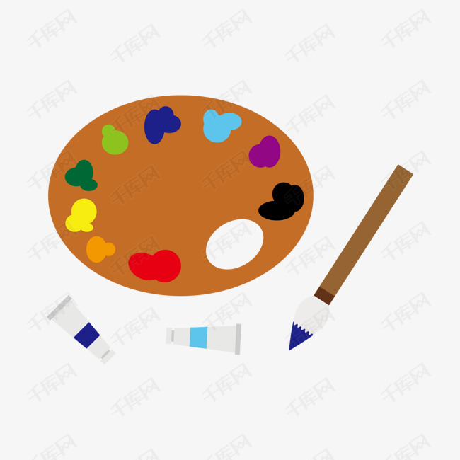 画具画材画笔简笔画