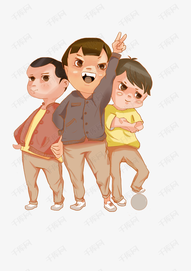 q版人物组合免抠插图