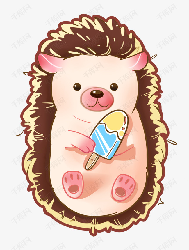 可爱刺猬卡通免抠素材图片免费下载_高清psd_千库网(图片编号11534843