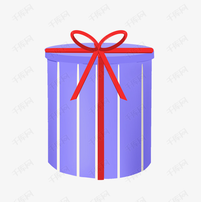 普通圆柱形礼物盒