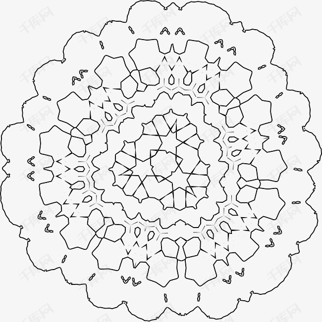 ai矢量装饰形状矢量卡通图案花朵